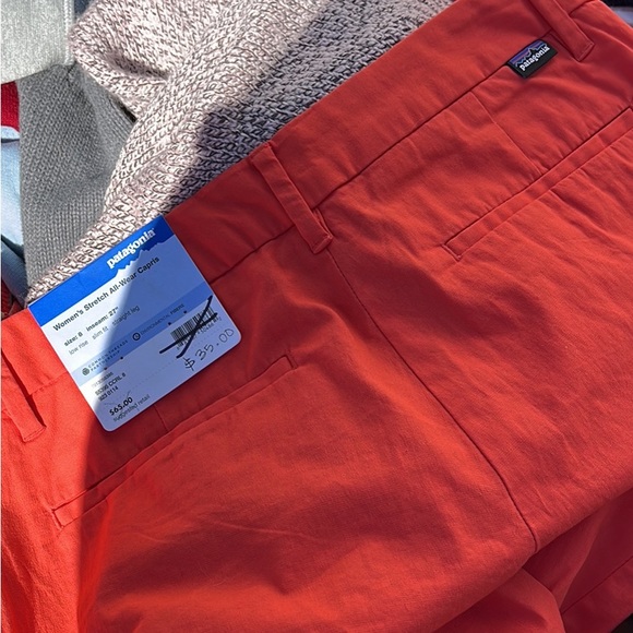 NWT Patagonia pants. Beautiful orange tone. Size 8. Stretchy. - Picture 3 of 3
